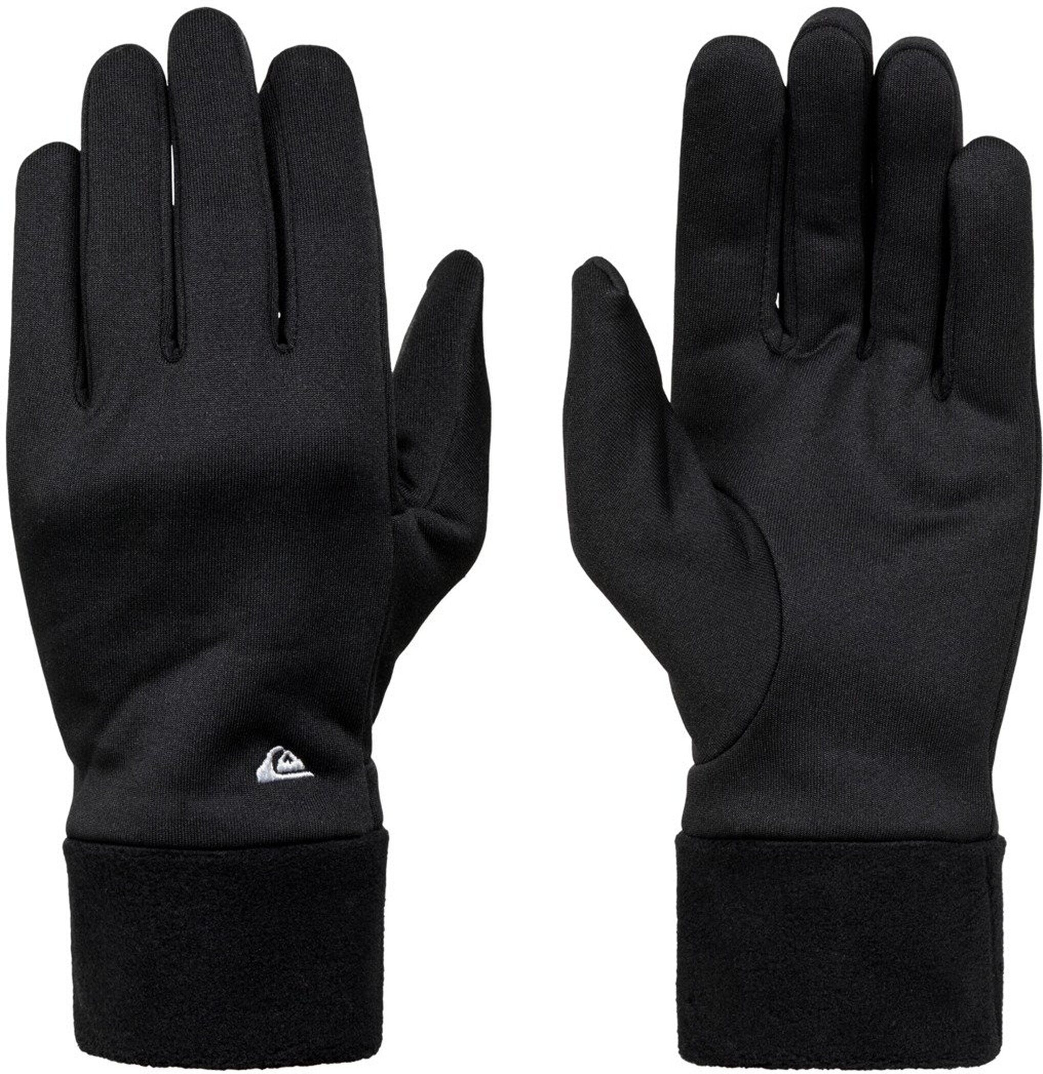 Laufhandschuhe QUIKSILVER "HOTTAWA", Herren, Gr. L, schwarz, Obermaterial: 100% Polyester, Handschuhe Laufhandschuhe, für sportliche Aktivitäten, sportlicher Stil, aus Polyester schwarz L