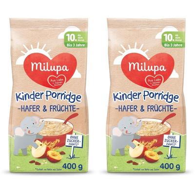 Milupa Kinderporridge Hafer Früchte 2x 2x400 g