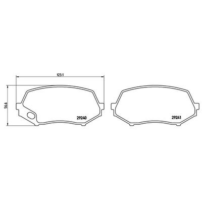 MAGNETI MARELLI Bremsbelagsatz, Scheibenbremse 363700454044 für MITSUBISHI FUSO (MITSUBISHI)