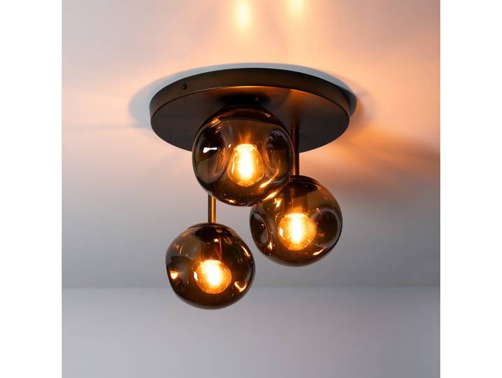 Plafondlamp Stellar 3-lichts Sienna bruin