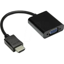 GC HDMI-AD21 - HDMI Adapter, HDMI Stecker auf VGA Buchse