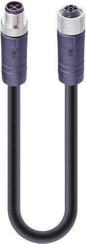 Lumberg Automation 934853305 Sensor-/Aktor-Anschlussleitung M12 Stecker, gerade, Buchse, Einbau vertikal Polzahl Sensoren: 3+PE
