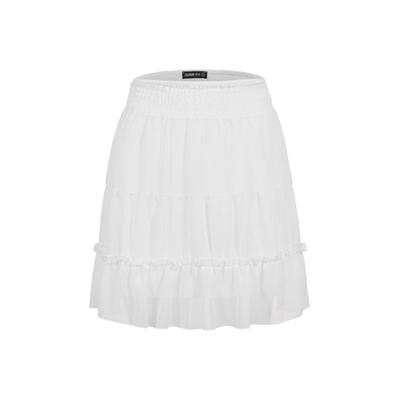 Minirock CLOUD 5IVE "CLOUD 5IVE Skirt", Damen, Gr. XXL, weiß, 100% Polyester, unifarben, normal, Röcke Minirock
