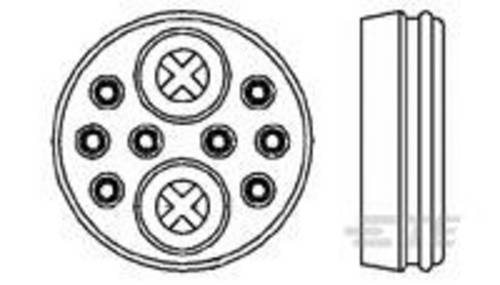 TE Connectivity 213900-1 Rundstecker Flanschbuchse Gesamtpolzahl: 10 Serie (Rundsteckverbinder): CPC 1St.
