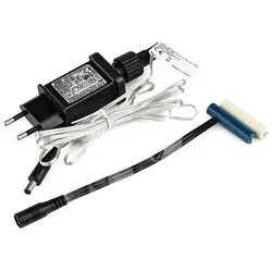LUMIDA Batterie-Adapter für 2 AA-Batterien Kabel transparent Kabellänge 1,8m