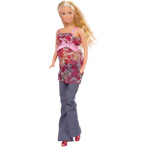 Steffi-Love Puppe Welcome Baby, ab 3 Jahre, schwangere Steffi mit Baby und Zubehör, 29 cm