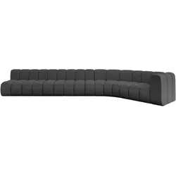 ECKSOFA modulares Sofa Karex-L3 - 490x194x70 cm Grau