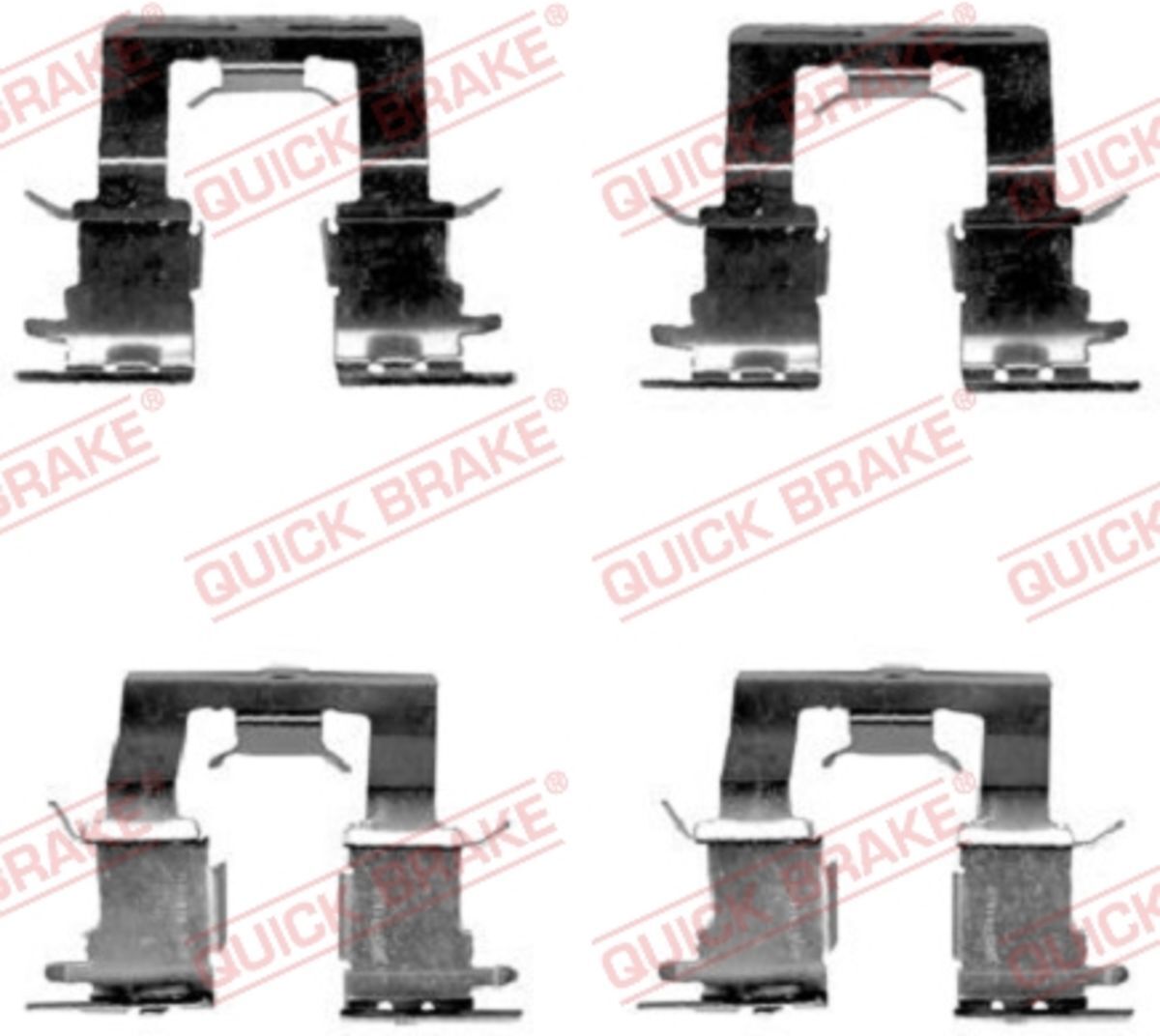 Zubehörsatz, Scheibenbremsbelag QUICK BRAKE 109-1620