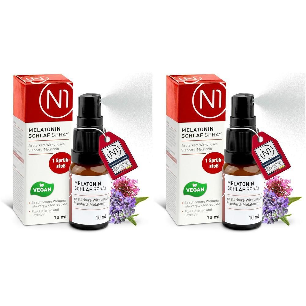 N1 Melatonin Schlaf Spray 2x 2x10 ml