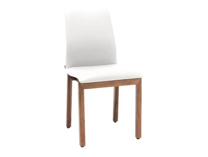 Stuhl Leni, Willisau, idea, reinweiss, Leder