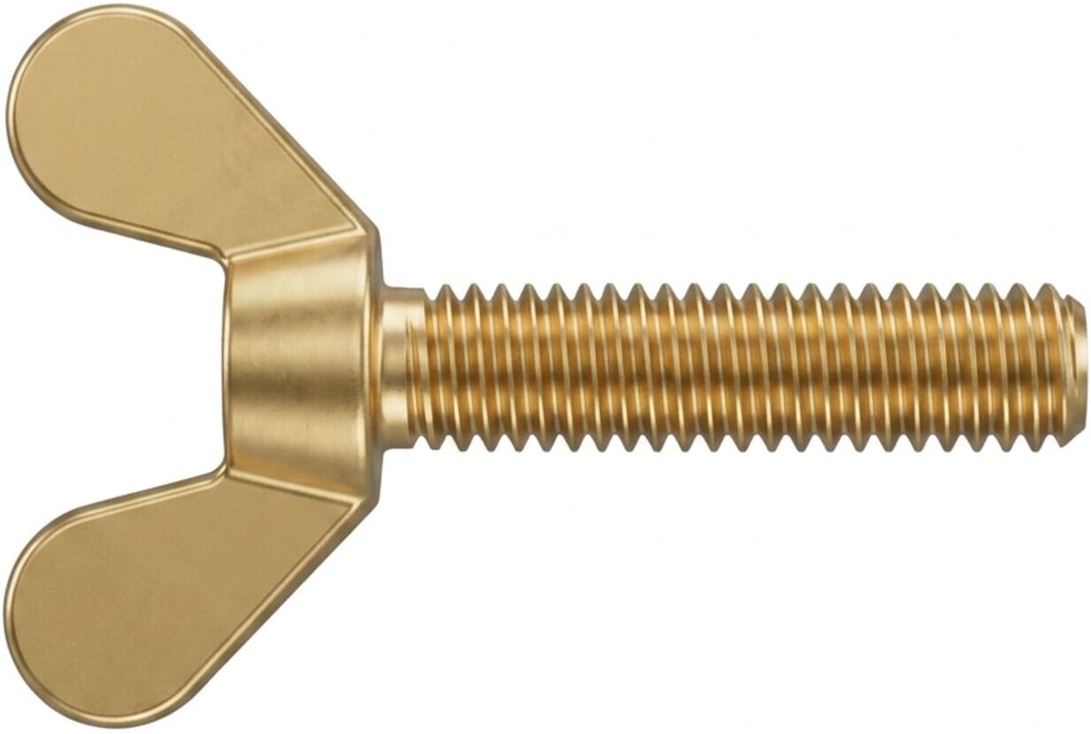 DIN 316 Flügelschraube deutsche Form M4x20 Messing blank ; Industrial Quality Supplies (003167000040020)