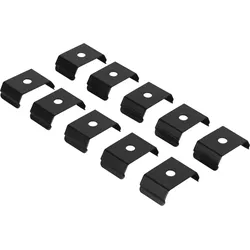 Artecta Mounting Clips for Profile 25 Set mit 10 Stück - schwarz
