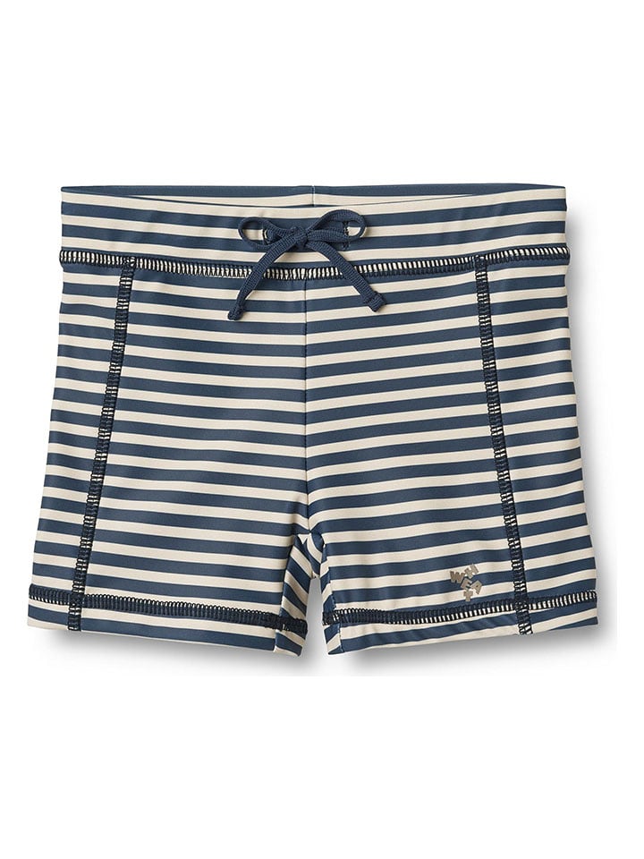 Wheat Badehose "Ulrik" in Dunkelblau/ Creme - 116