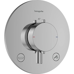 Hansgrohe Ecostat Comfort S Thermostat Unterputz, Chrom, 2 Verbraucher, max. Durchflussmenge 25,7 l/min, min./max. Betriebsdruck 1/10 bar
