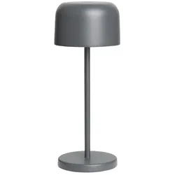Olympia Siena Tischlampe Runde Kuppel Grau 200mm