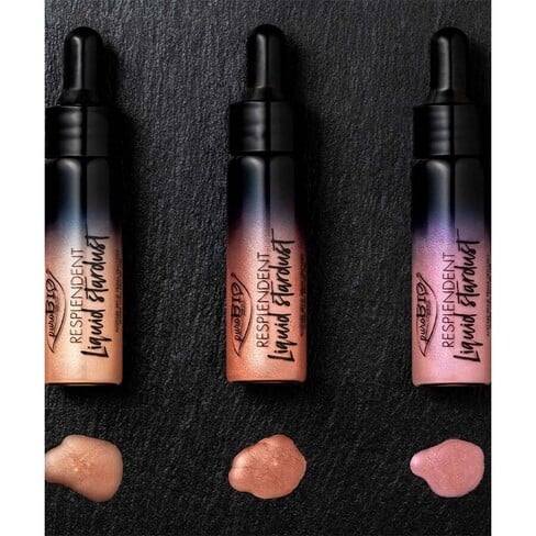 puroBio Resplandeciente iluminador líquido Stardust para rostro y cuerpo 12mL 02