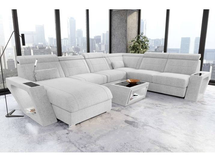XXL Wohnlandschaft Catania Stoffsofa