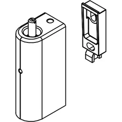 HSK Ersatzteile Wandhalter unten rechts, Chrom, E88310-UR-41 E88310-UR-41