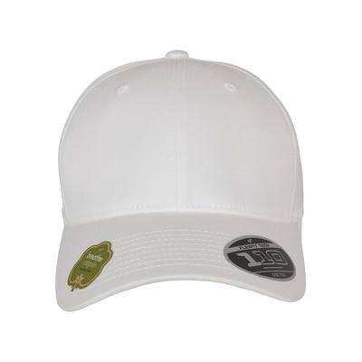 Flex Cap FLEXFIT "Flexfit Accessoires Flexfit 110 Organic Cap", Gr. onesize, weiß, 98% Baumwolle (Bio), 2% Elasthan, unifarben, Caps