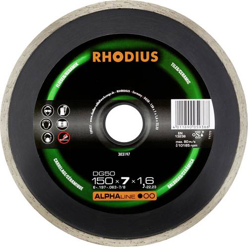 Rhodius 303197 Diamanttrennscheibe 150mm 1 St. Fliesen, Keramik