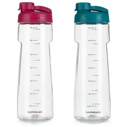 LocknLock 2 Trinkflaschen aus Tritan™ mit Tragegriff je 730ml Volumen