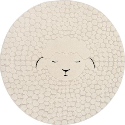 Teppich MERINOS "Eclipse kids", beige (cream), H:14mm Ø:160cm, Polypropylen, Teppiche, Teppich, Teppich für Kinderzimmer, Kinderteppich, Spielteppich, Pflegeleicht