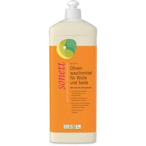 Sonett Waschmittel Olivenwaschmittel DE3050, flüssig, ökologisch, 1 Liter, Waschladungen 17