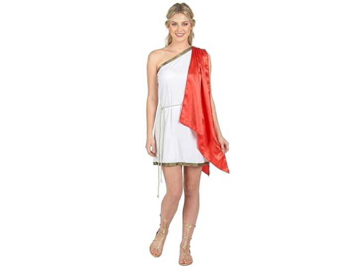 DEGUISE TOI - Kostuum van een Romeinse godin met cape voor dames