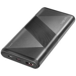LogiLink PA0275 Akkupack 10000 mAh Quick Charge 3.0, Fast Charge, USB PD 2.0 LiPo Schwarz
