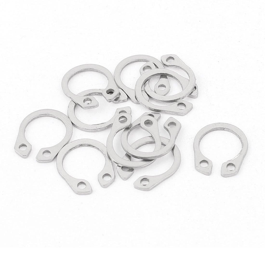 Dripio Externe borgring van roestvrij staal met golfclip, 10 mm