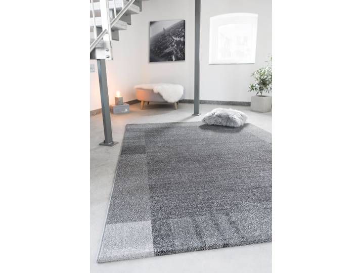 Teppich Sant Jordi Grau/Dunkelgrau 200 x 290cm Webstoff