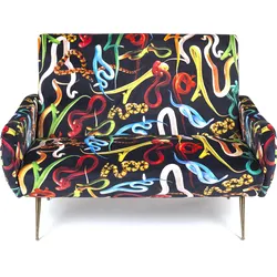 Seletti Wears Toiletpaper Snakes Sofa für 2 Personen