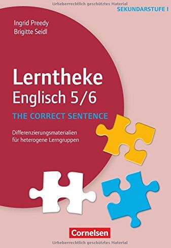 Ingrid Preedy - Lerntheke - Englisch: The correct sentence: 5/6: Differenzierungsmaterialien für heterogene Lerngruppen. Kopiervorlagen - Preis vom 09.10.2026 07:28:09 h