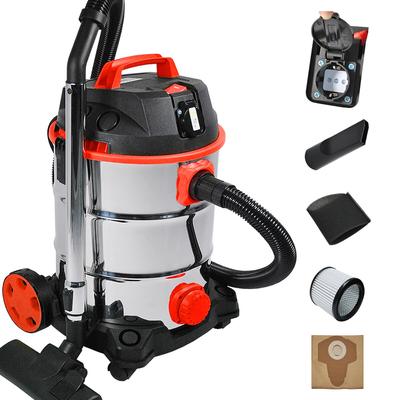 helo Industriestaubsauger Nass Trocken Staubsauger 1800W Industrie Sauger 30L rot