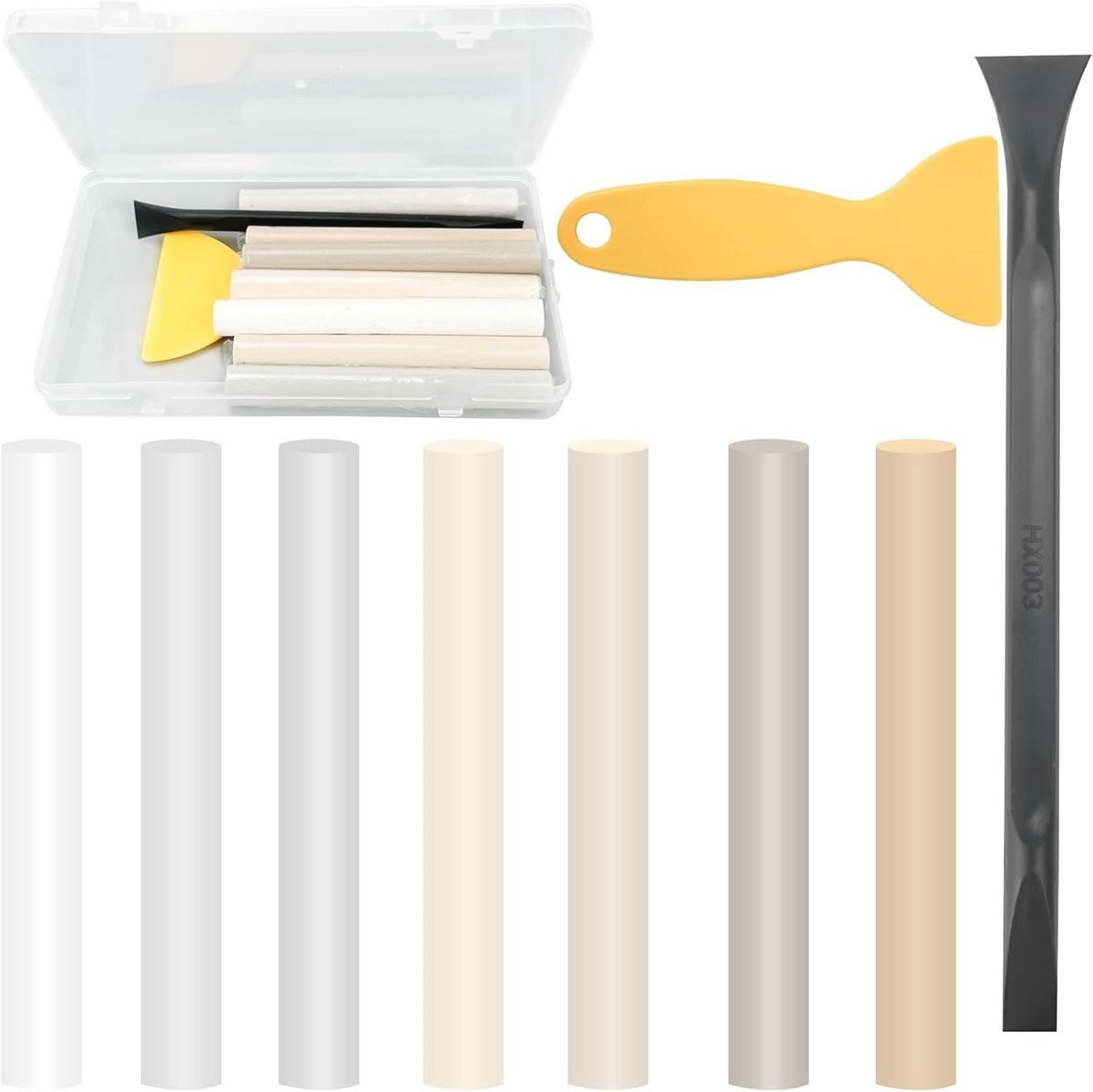 Reparatieset voor houten vloeren met 2 schrapers voor meubelreparatie