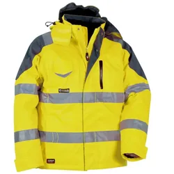 Cofra Winter-Warnschutzjacke wind- und wasserdicht