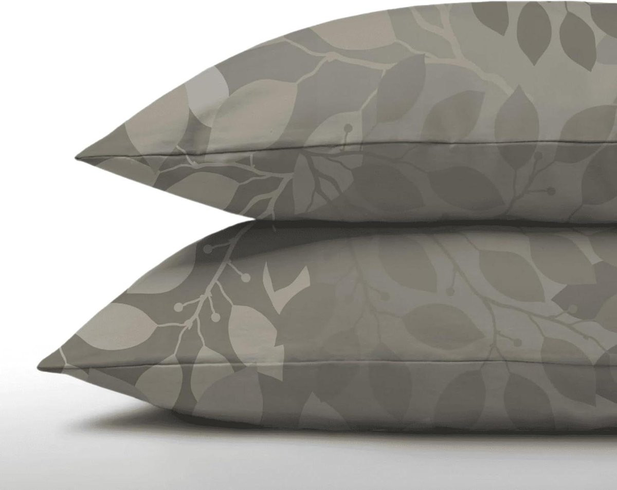 Luxe Kussenslopen Set Silver Wilderness - Hypoallergeen en Huisstofmijtwerend - 80x80 cm