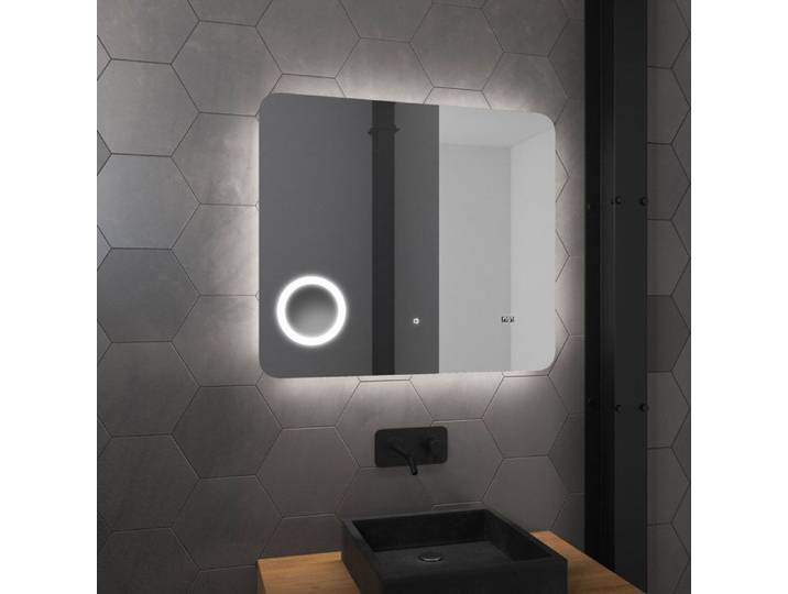 Miroir salle de bain rétroéclairé à LED 80x70x4.5 cm - ATMOSPHERE PLUS
