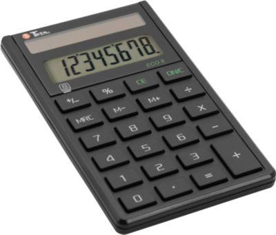 Tischrechner Twen 8, solarbetrieben, 8-stelliges Display, 37 g, Vorzeichenwechsel, 1 Speicher