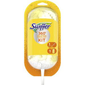 Swiffer Staubwedel Staubmagnet 360° XXL Kit, Starterset, Teleskopstiel, ausziehbar bis 90 cm