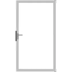 GroJa Ambiente Einzeltor 100 x 180 cm Klarglas Universal