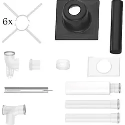 Buderus Abgasrohr-Set DN80 10 m (effektiv 9,6 m)