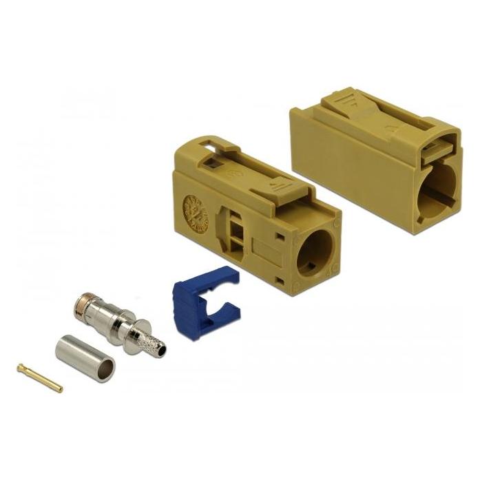 Delock Antennenadapter FAKRA K, zum crimpen FAKRA K - FAKRA K (Stecker und Verbinder) (89694)