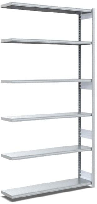 Type de rayonnage Bito : EL 40mm set de rayonnage / 100kg 2499x 996x324 6FB galvanisé (C1236-0005)