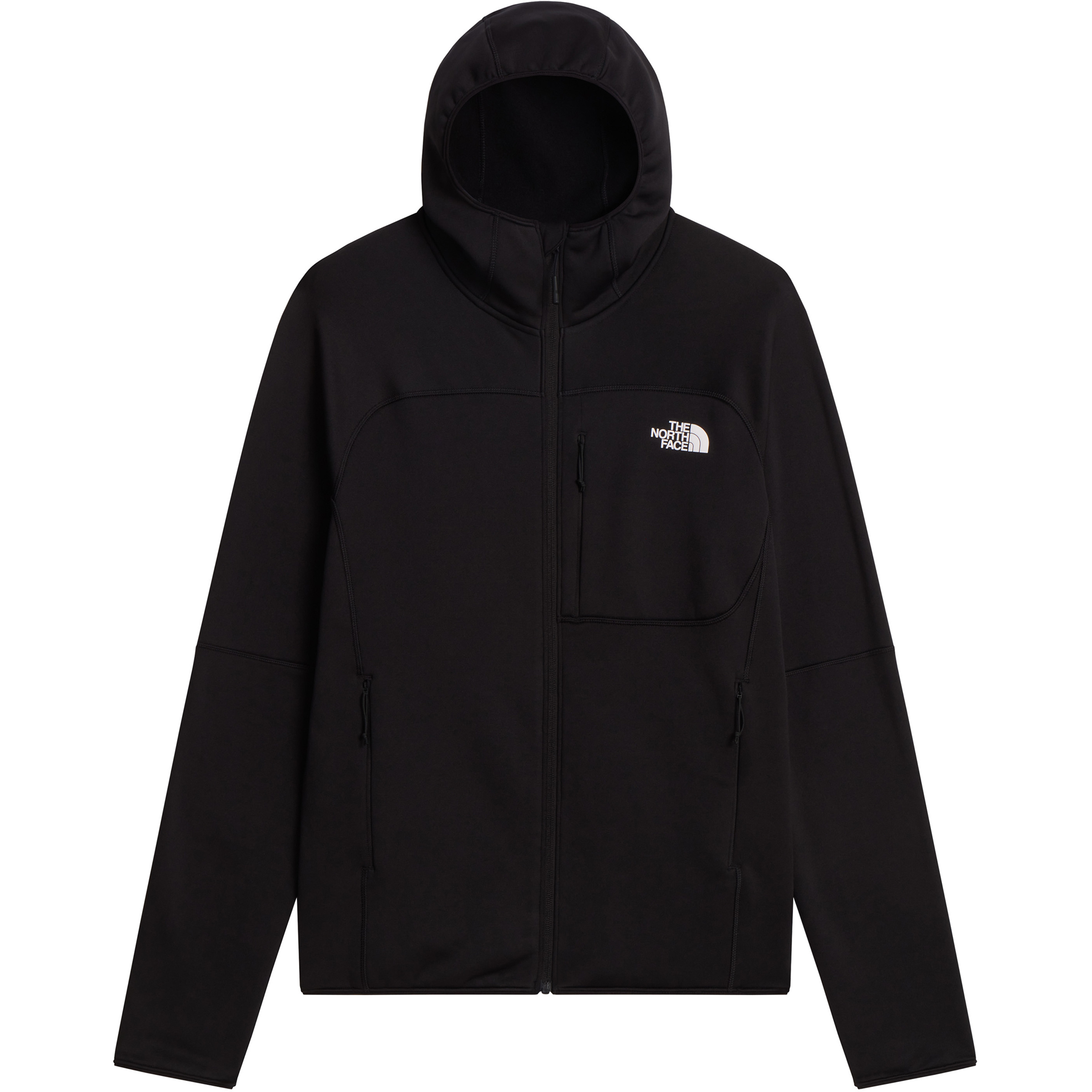 The North Face Polartec Powerstretch Meteora Herren Hoodies schwarz Größe M Trekking Elastisch Polartec