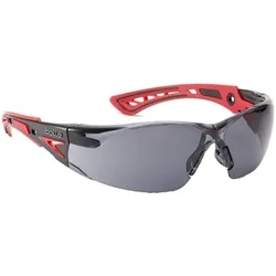 Bollé, Schutzbrille + Gesichtsschutz, Rush + Safety Glasses, Smoke