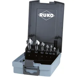 RUKO Kegelsenker-Satz DIN 335 Form C 90° Hartmetall - 6-tlg. - 102152HMRO