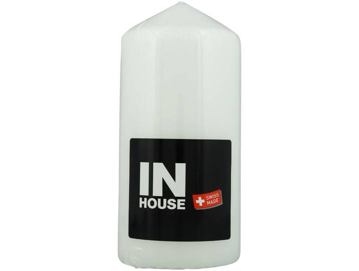Inhouse Zylinderkerze 70x150mm weiss
