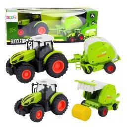 Lean Toys Ferngesteuerter Traktor mit Ballenpresse 1:24 (68719593)