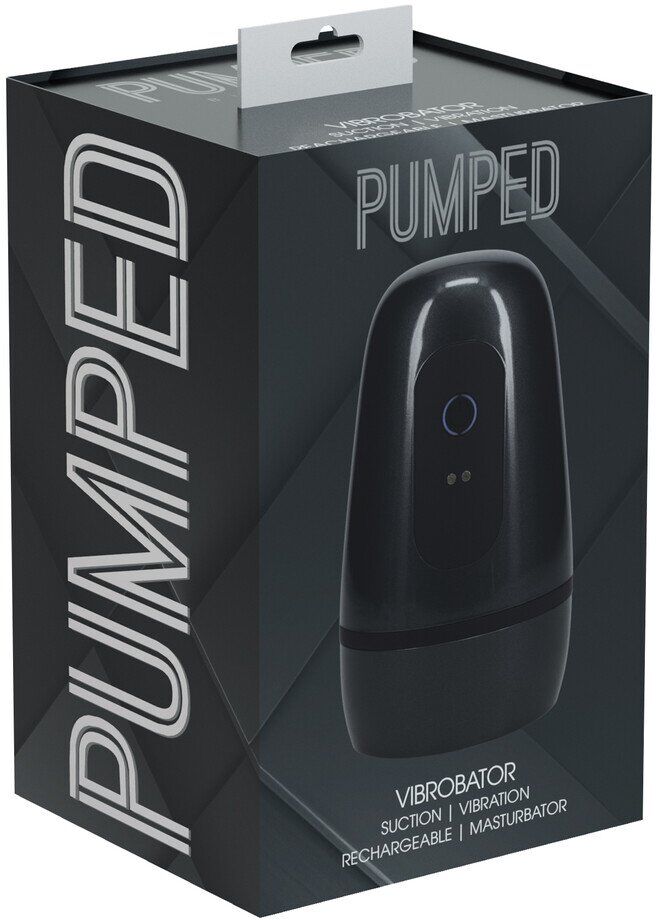 Pumped Pulsar - Negative Pressure Suction and Vibration Masturbator Pump - Gun Metal